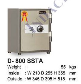 Brankas Indachi D-800 SSTA