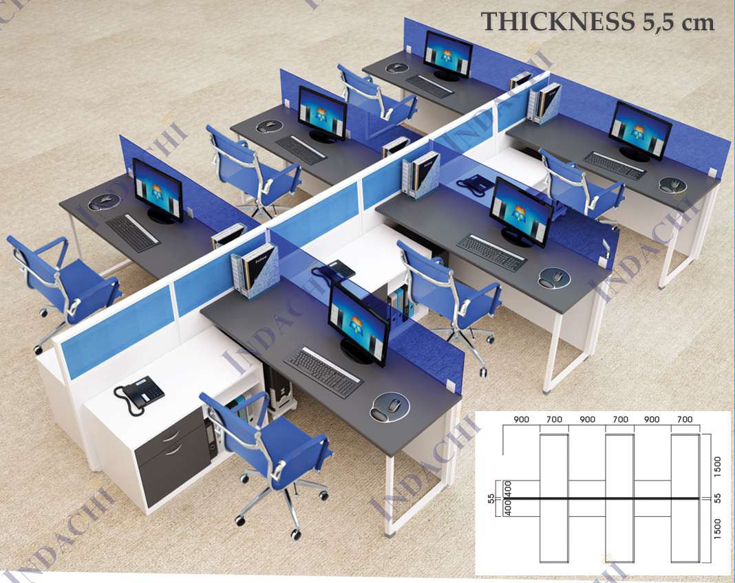 Partisi Kantor Indachi Thickness 5,5cm