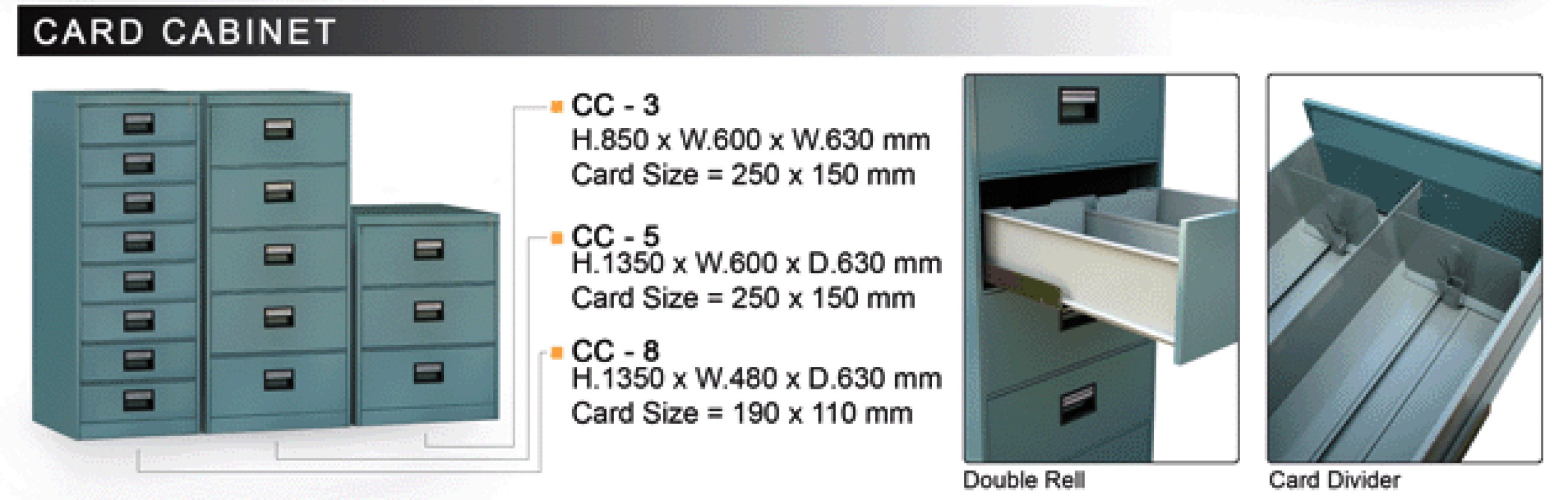 Filling Cabinet Besi Alba CC 8