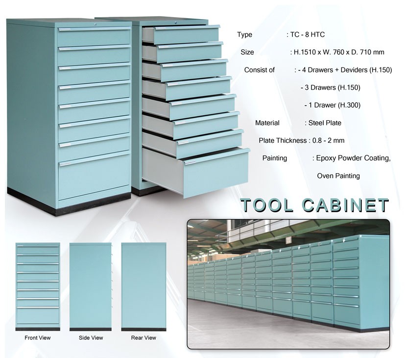 Filling Cabinet Besi Alba TC-8 HTC