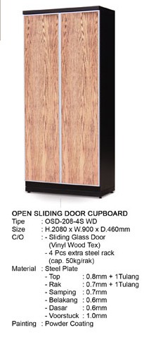 Lemari Arsip Besi Alba OSD-208-4S-WD