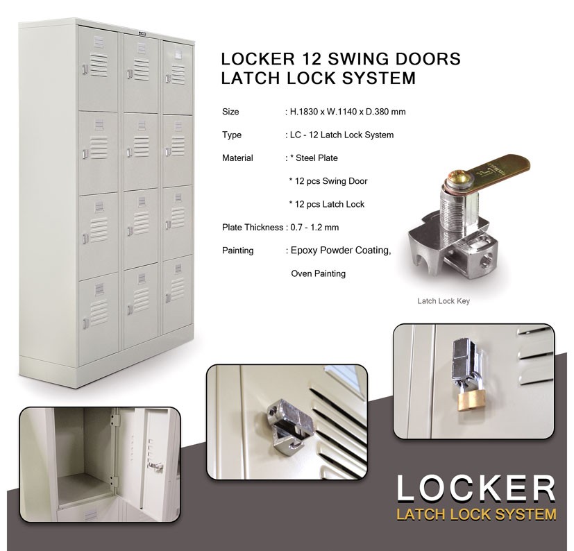 Locker Besi Alba Tanpa Kaki LC 12