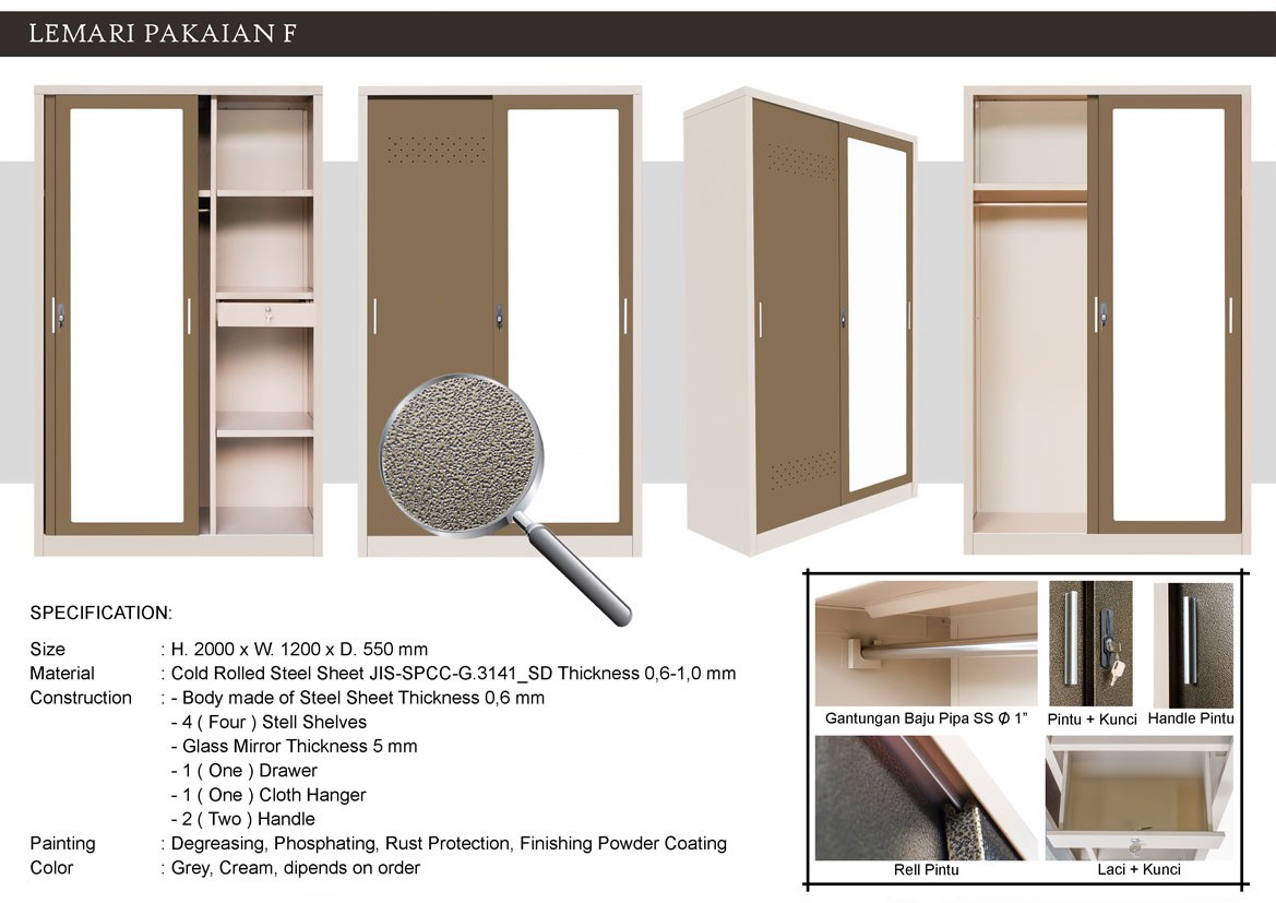 Lemari Pakaian Alba F