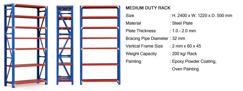 Rak Besi Alba Medium