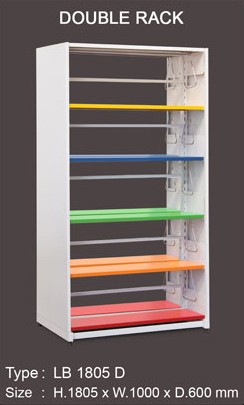 Rak Buku Besi Alba LB 1805 D