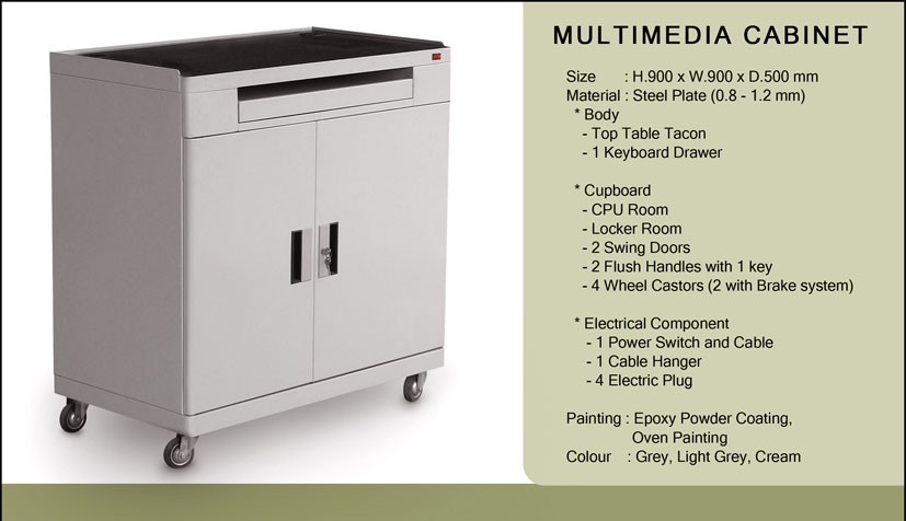 Multimedia Cabinet Besi Alba