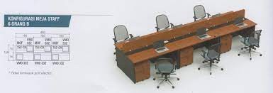 Eco Office Meja Staff 6 Orang B