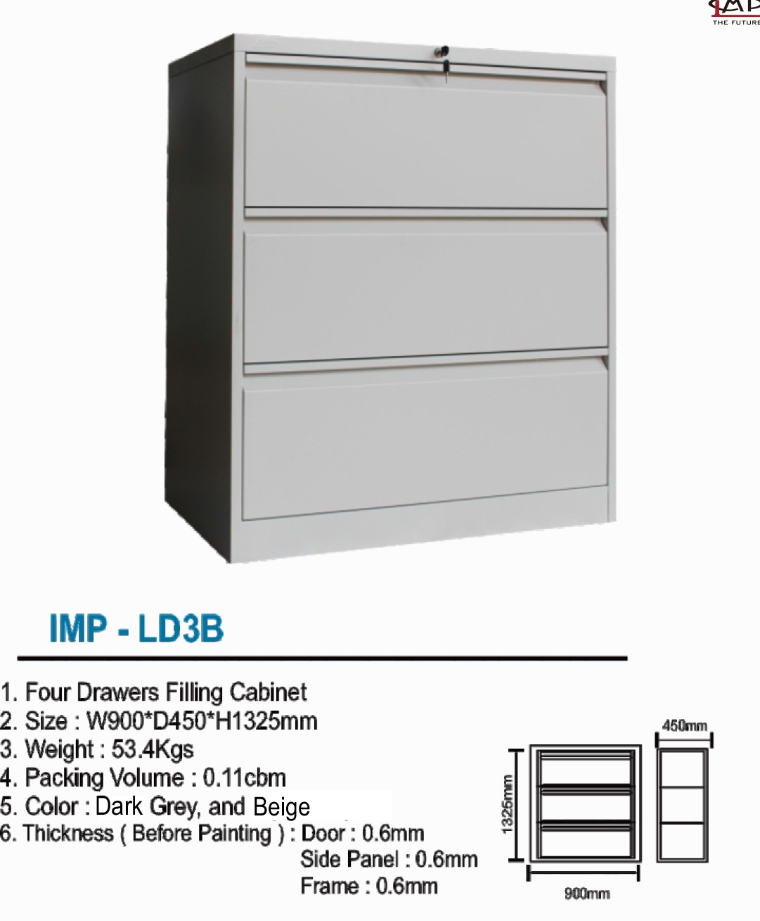 Filling Cabinet Importa IMP-LD3B