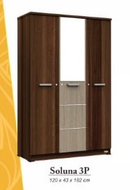 Lemari Pakaian Osiki Soluna 3P