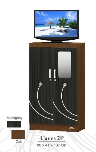 Lemari Rak Tv Osiki Canes 2P