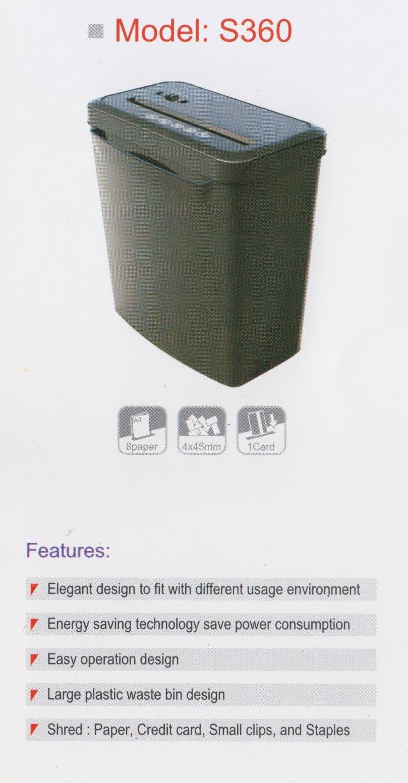 Mesin Penghancur Kertas Promaxi S360