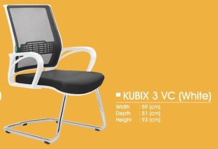 Kursi Kantor Decco KUBIX 3 VC WHITE