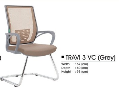 Kursi Kantor Decco TRAVI 3 VC GREY