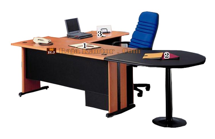 Meja Kantor Gold Series Warna Cherry