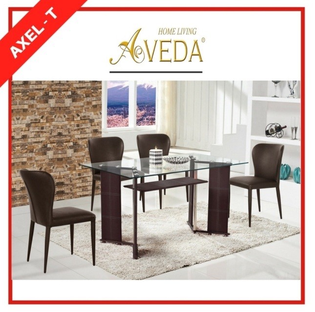 MEJA MAKAN AVEDA AXEL R DARK BROWN