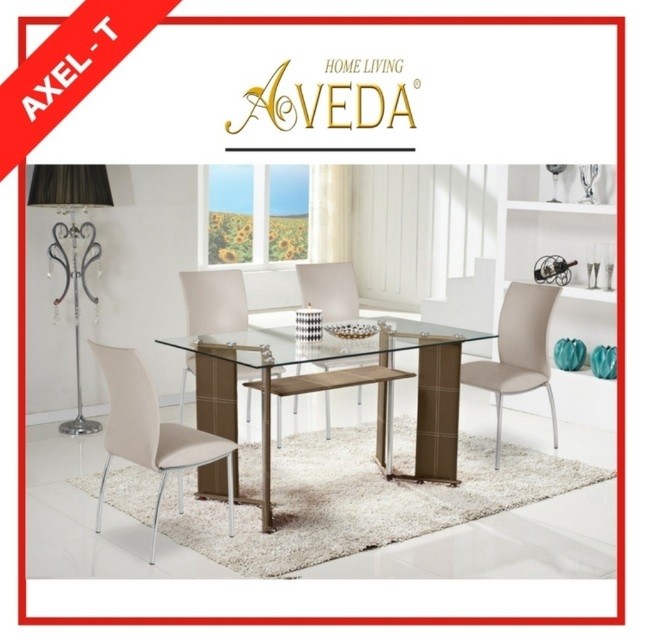 MEJA MAKAN AVEDA AXEL T LIGHT BROWN