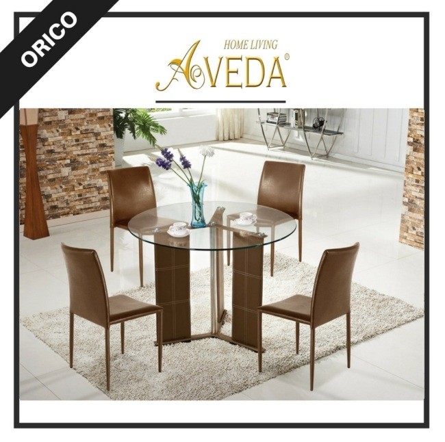 MEJA MAKAN AVEDA ORICO BROWN