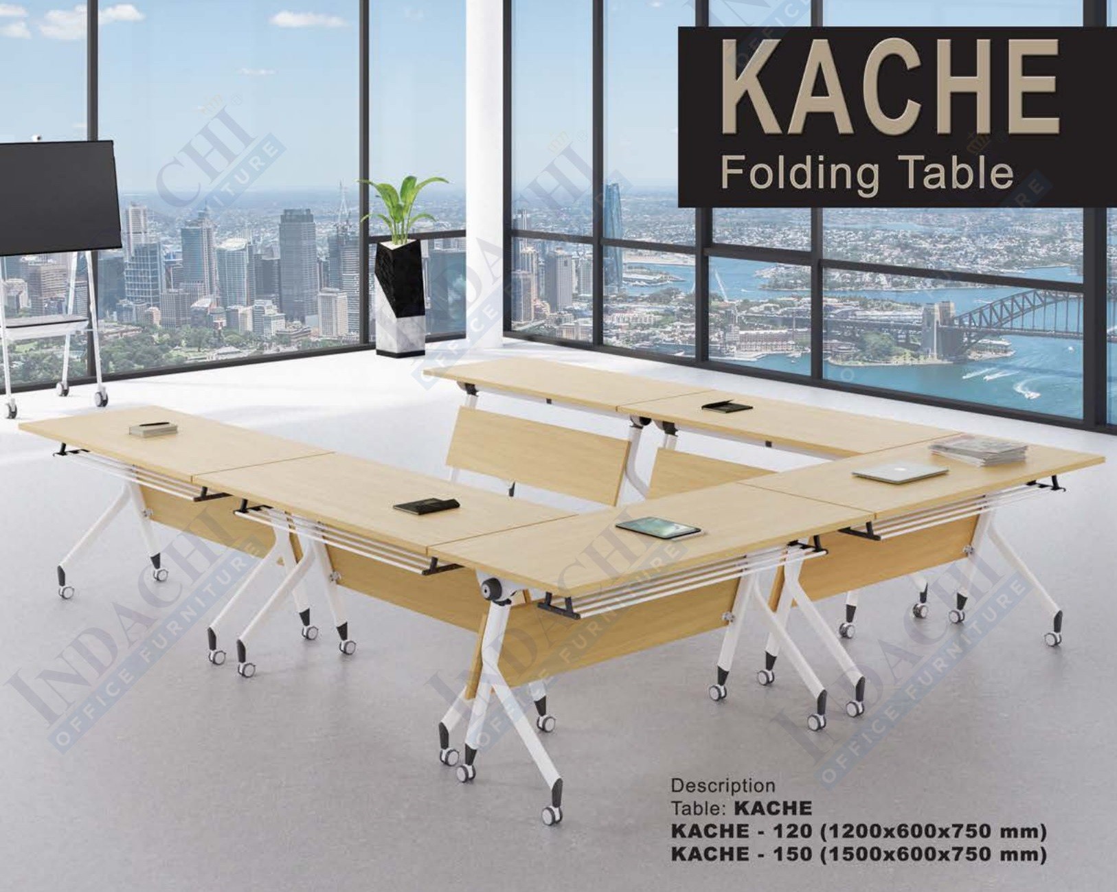 Meja Folding Indachi Kache