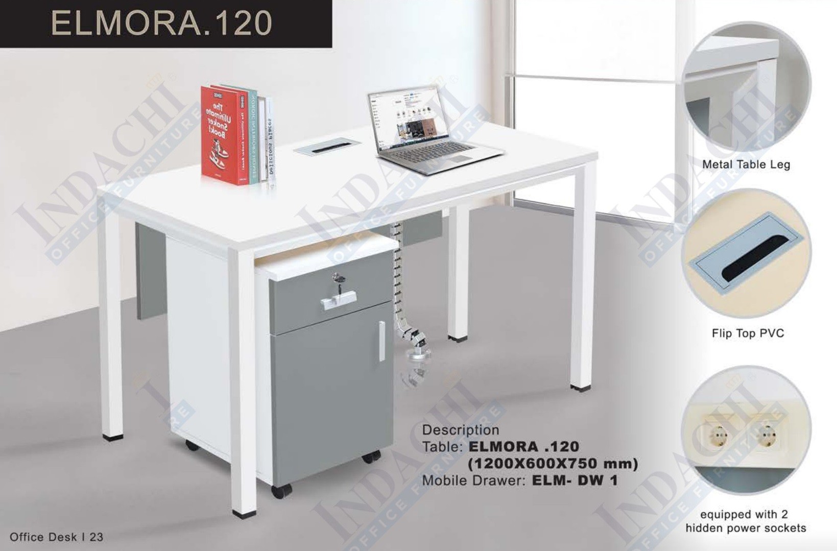 Meja Kantor Indachi Elmora 120
