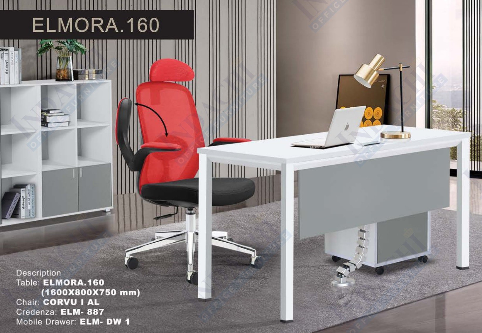 Meja Kantor Indachi Elmora 160