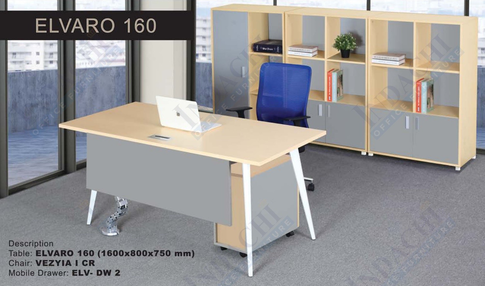Meja Kantor Indachi Elvaro 160