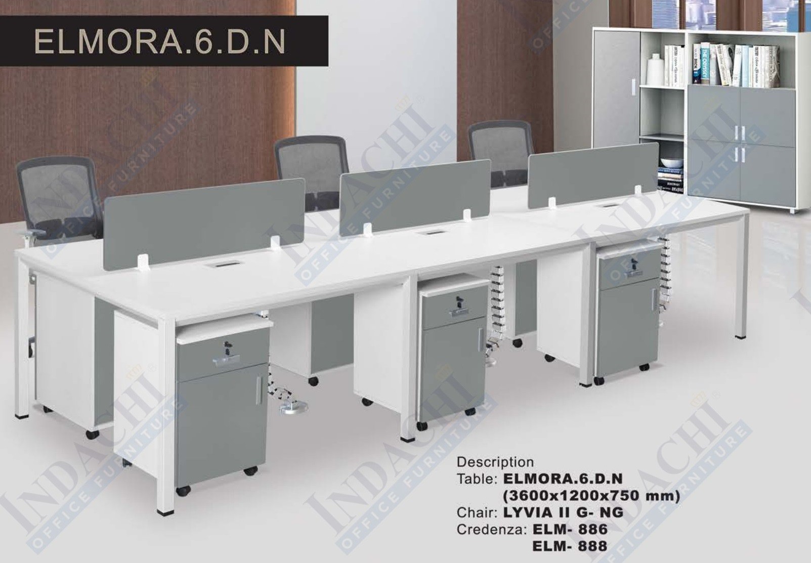 Partisi Kantor Indachi Elmora 6 DN