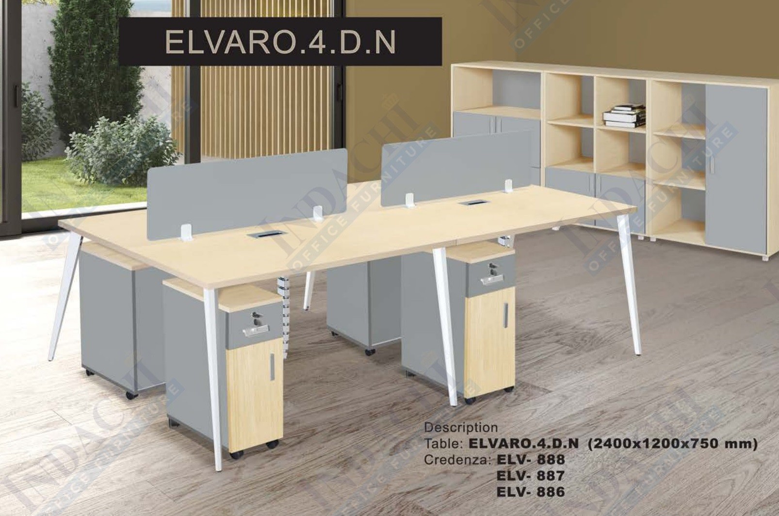 Partisi Kantor Indachi Elvaro 4 DN