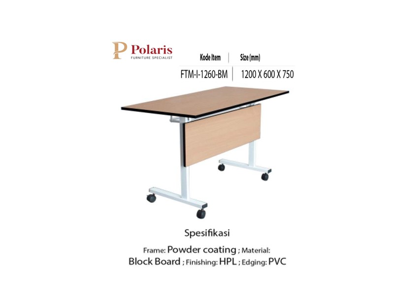 MEJA KANTOR LIPAT POLARIS FTM-I-1260 BM