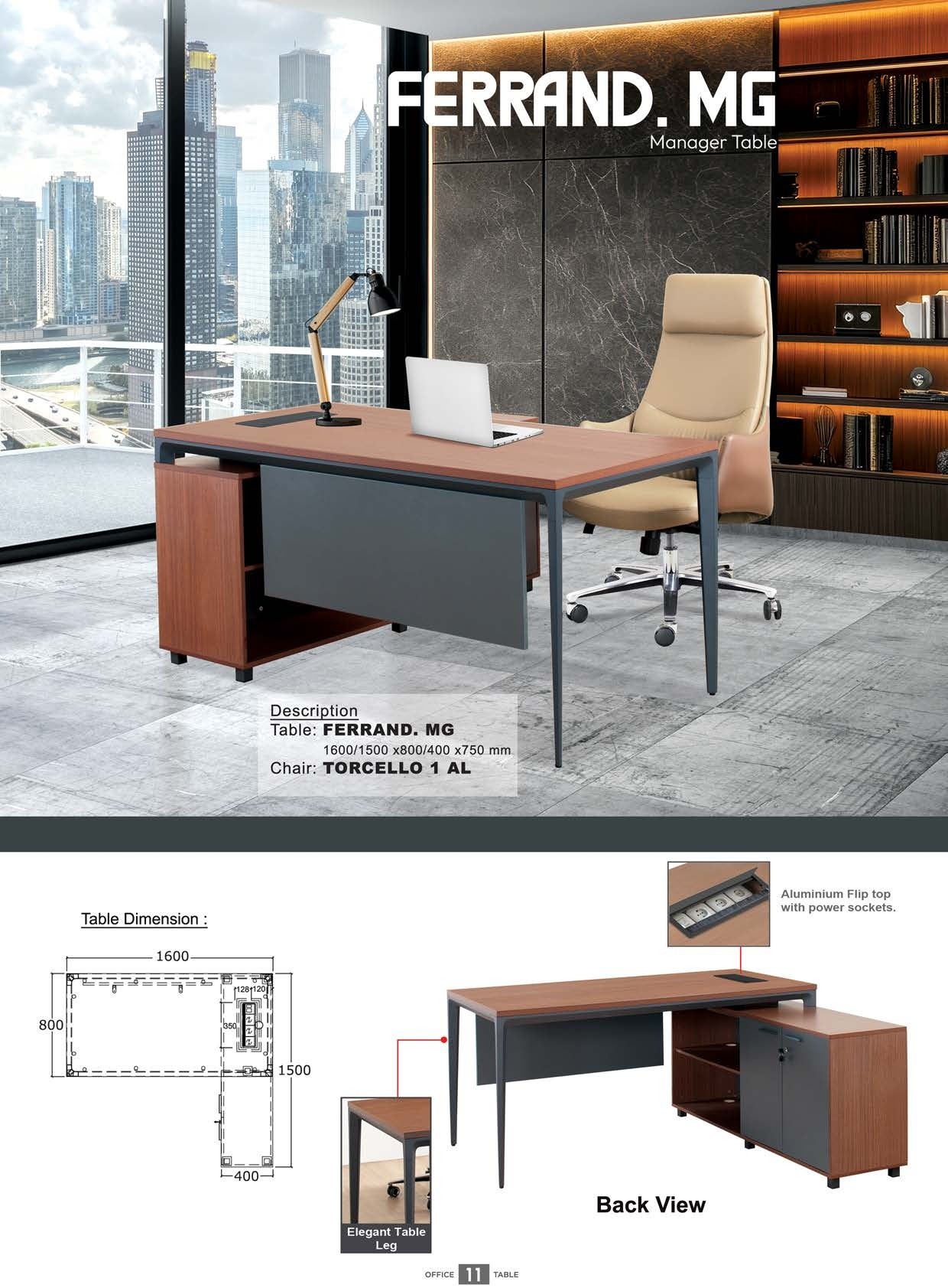 Meja Kantor Donati Ferrand MG