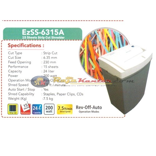 Mesin Penghancur Kertas  Secure EzSS-6315 A