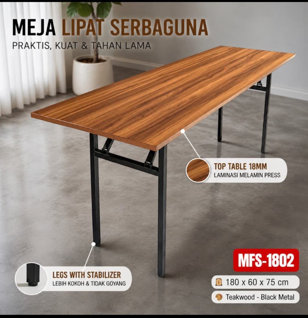 Meja Lipat Serbaguna MFS-1802